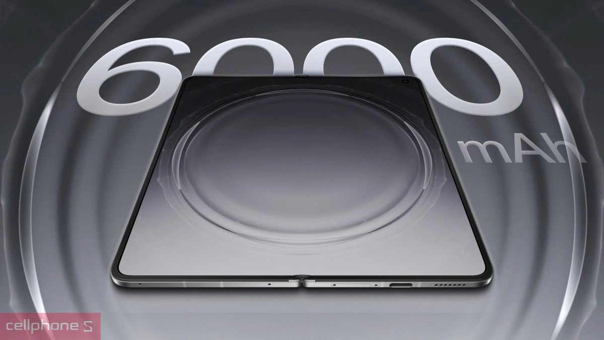 OPPO Find N6 16GB 512GB sở hữu viên pin silicon-anode dung lượng 6000mAh