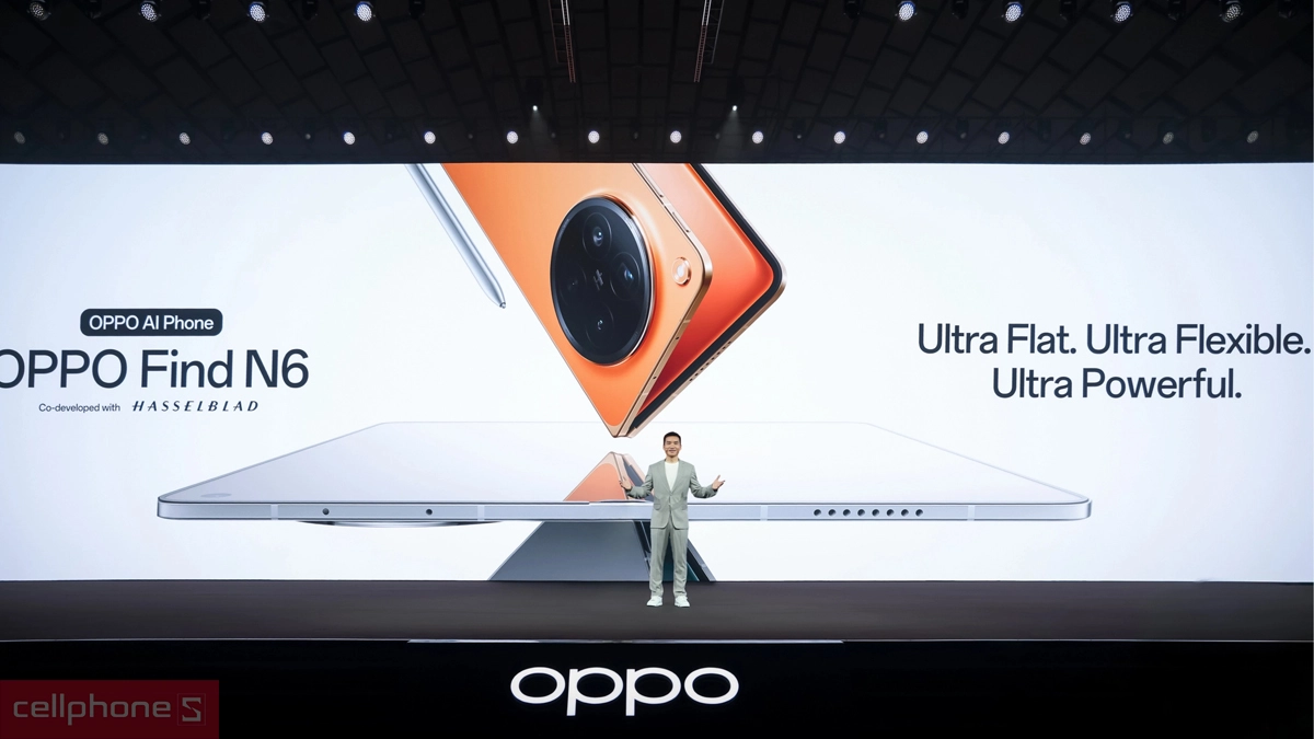 Điện thoại OPPO Find N6 đã chính thức ra mắt toàn cầu vào ngày 17/03/2026 tại Trung Quốc