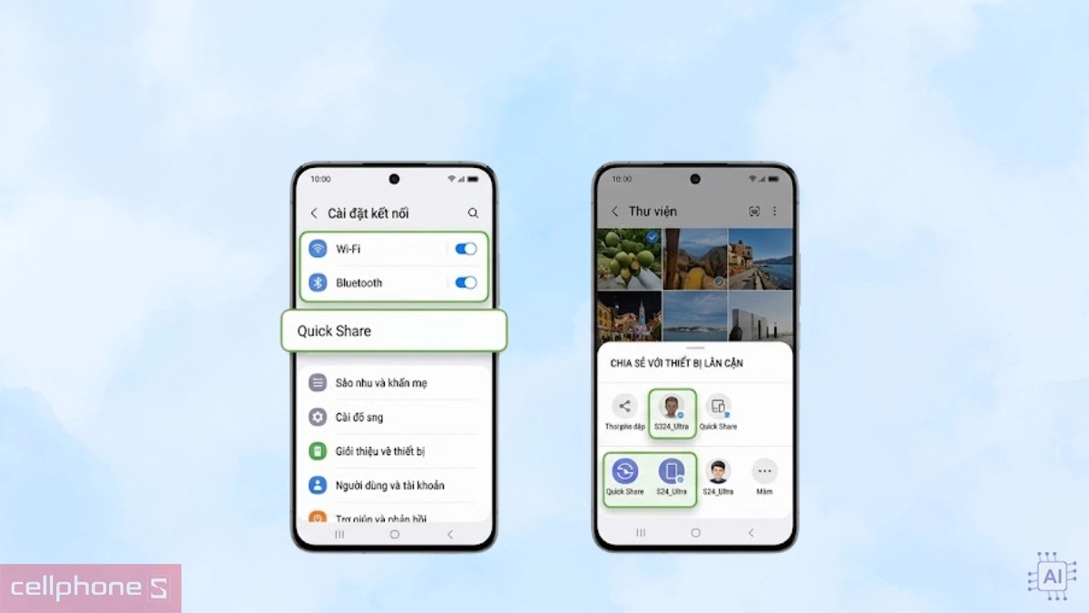Các bước để thực hiện Quick Share trên OPPO Find X9 Ultra