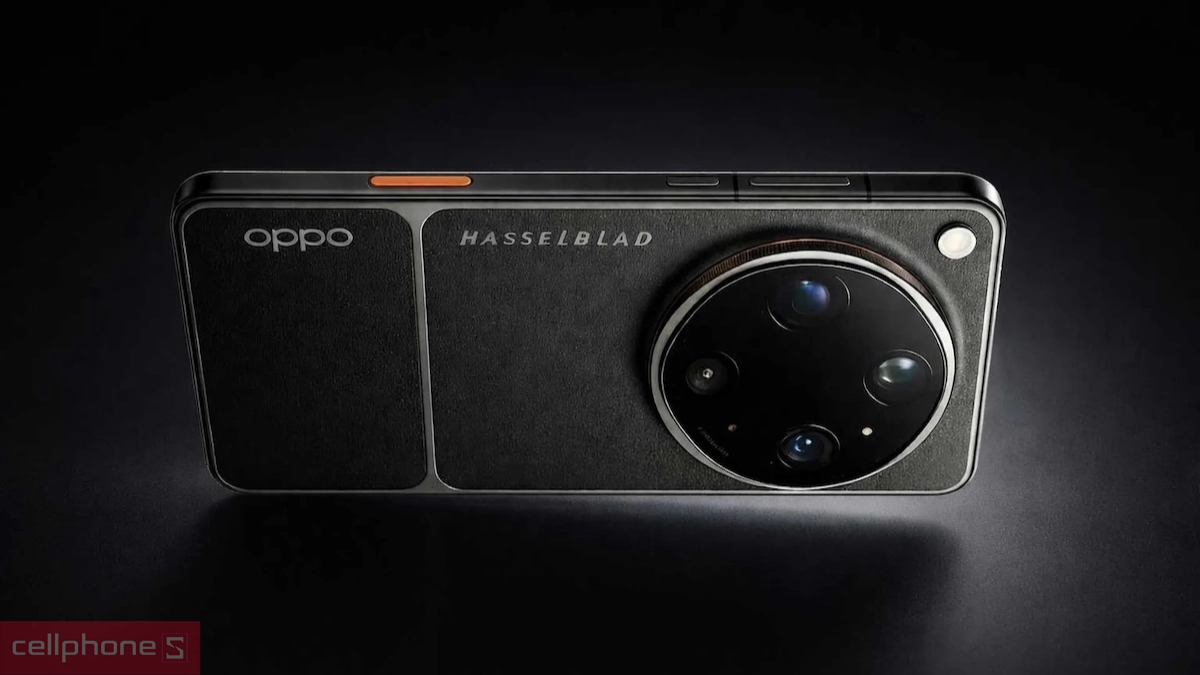 OPPO Find X9 Ultra được trang bị thêm nút chụp "Quick Button" màu cam đặc trưng ở cạnh bên khung viền