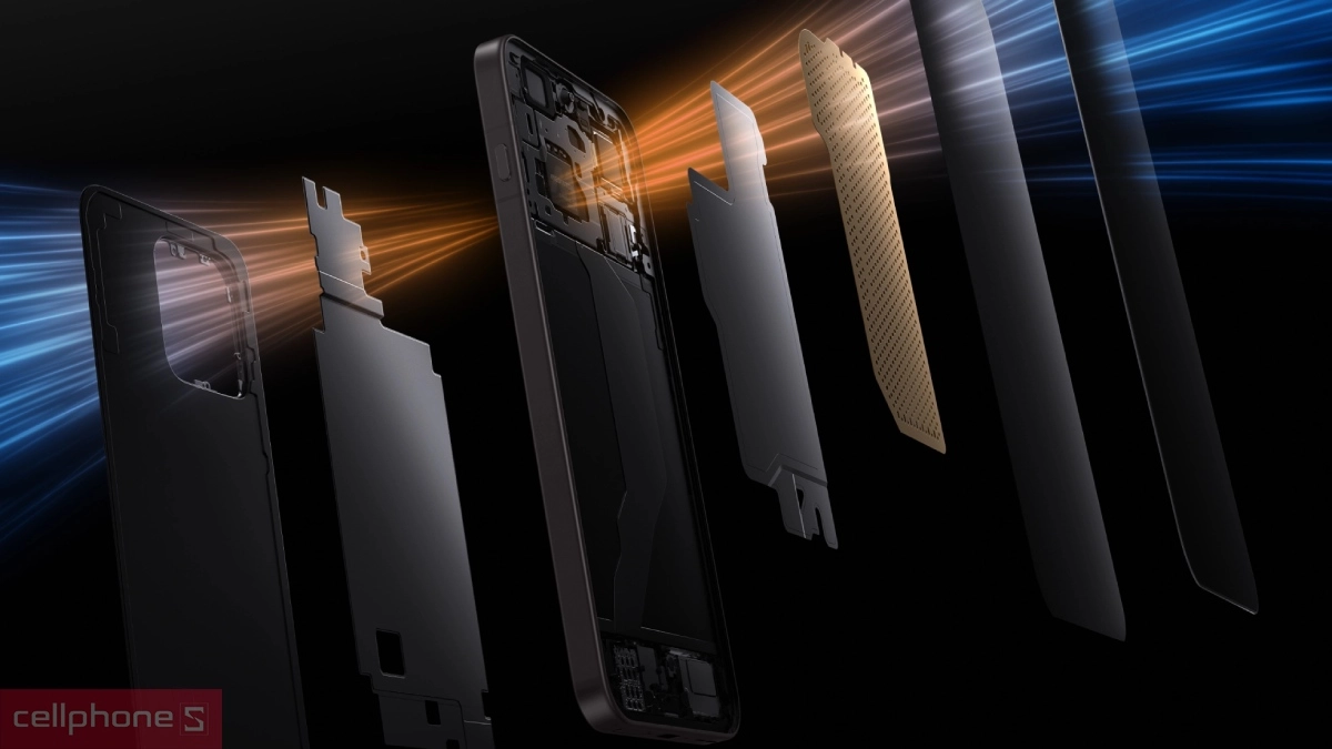 Hệ thống tản nhiệt OPPO Find X9s duy trì hiệu năng ổn định khi chơi game