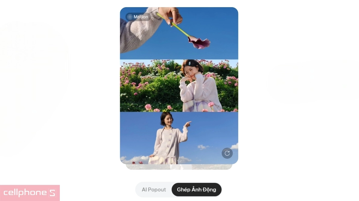 Ghép ảnh động bằng OPPO Find X9s lưu giữ khoảnh khắc sinh động