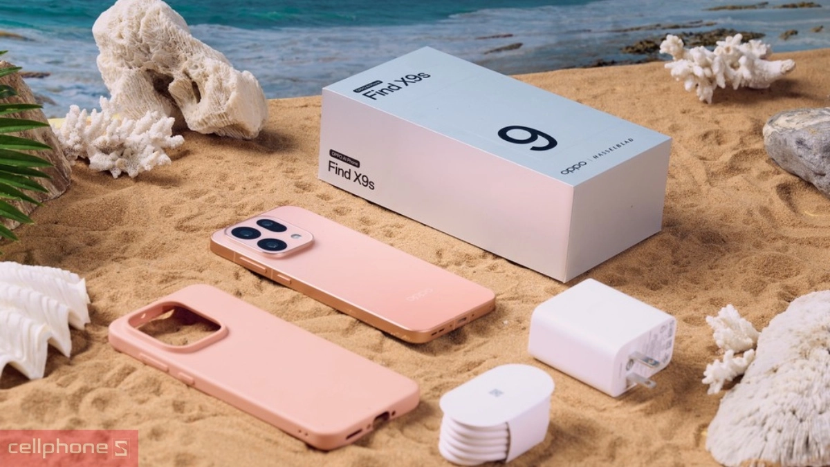 Bộ phụ kiện đi kèm OPPO Find X9s đầy đủ ngay khi mở hộp