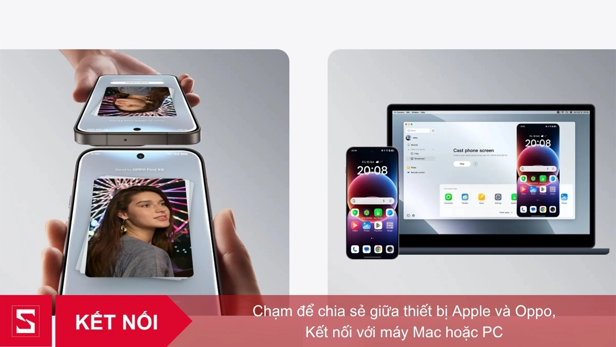 OPPO Find X9 có thể chạm để chia sẻ và chuyển tiếp dữ liệu tức thì