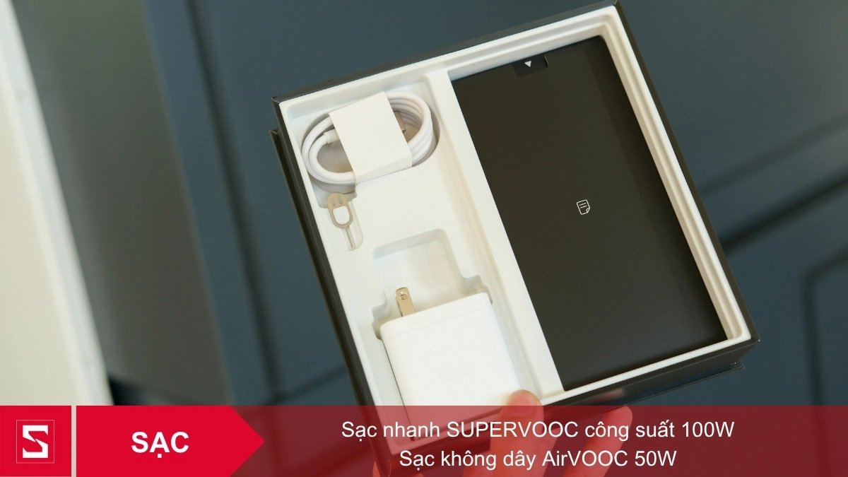 OPPO Find X9 Ultra sở hữu công nghệ sạc nhanh SUPERVOOC 100W có dây và sạc không dây 50W