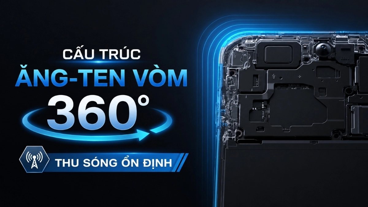 OPPO Find X9s sở hữu ăng-ten vòm 360° thu sóng ổn định
