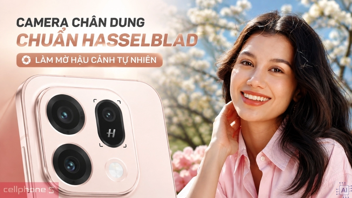 OPPO Find X9s chụp chân dung Hasselblad với hậu cảnh mờ tự nhiên