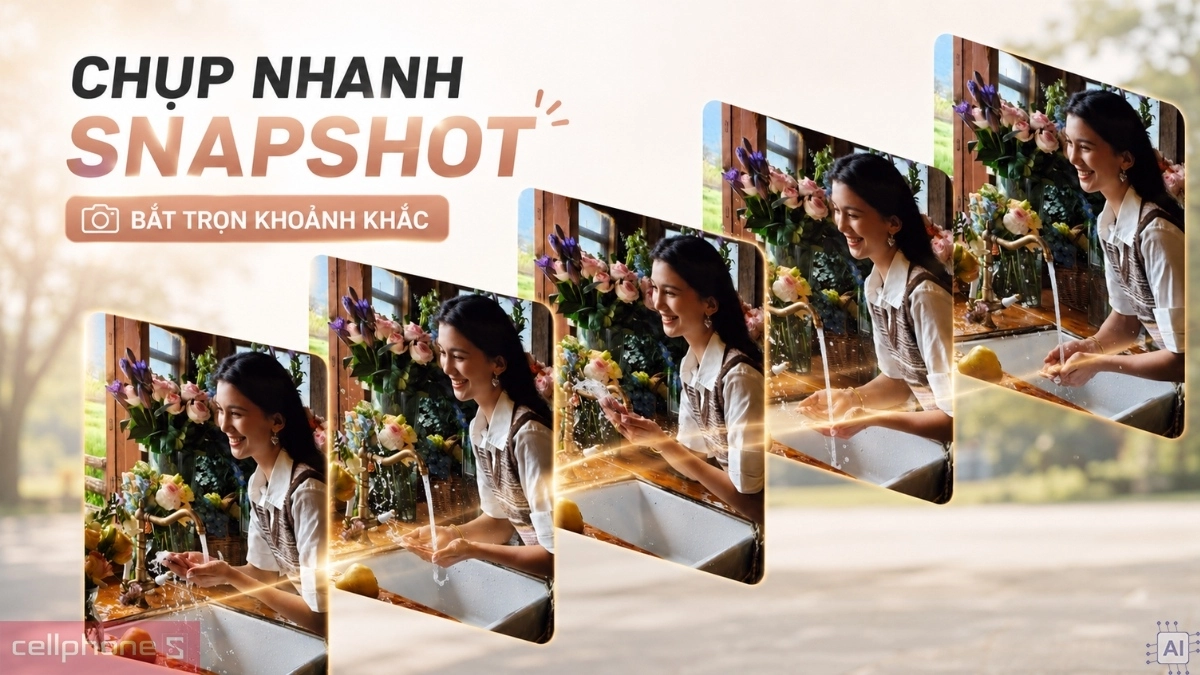 OPPO Find X9s ghi lại nhanh chuyển động nhờ chế độ Snapshot