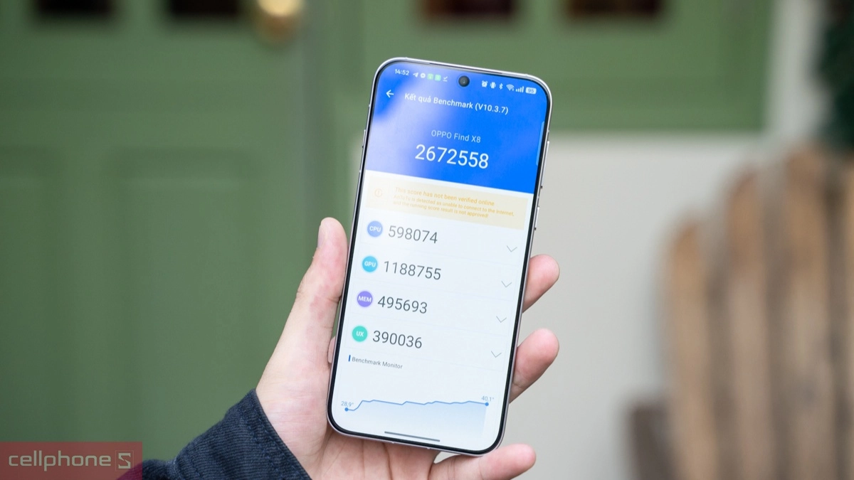 Điểm hiệu năng của OPPO Find X8