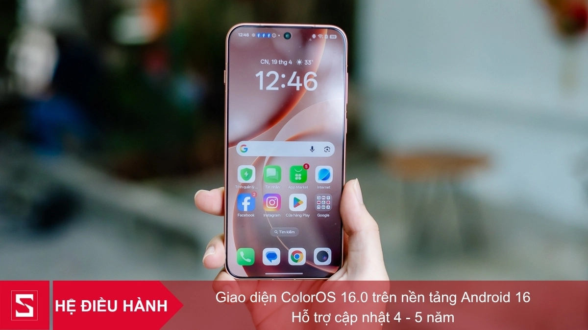 Giao diện ColorOS 16.0 trên nền tảng Android 16 mới nhất của OPPO Find X9s