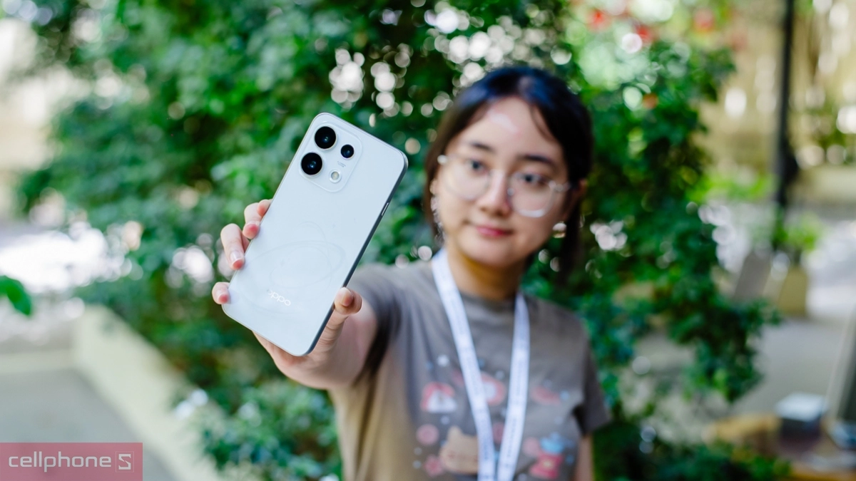 Điện thoại OPPO Reno16 F chụp chân dung, sáng tạo ảnh