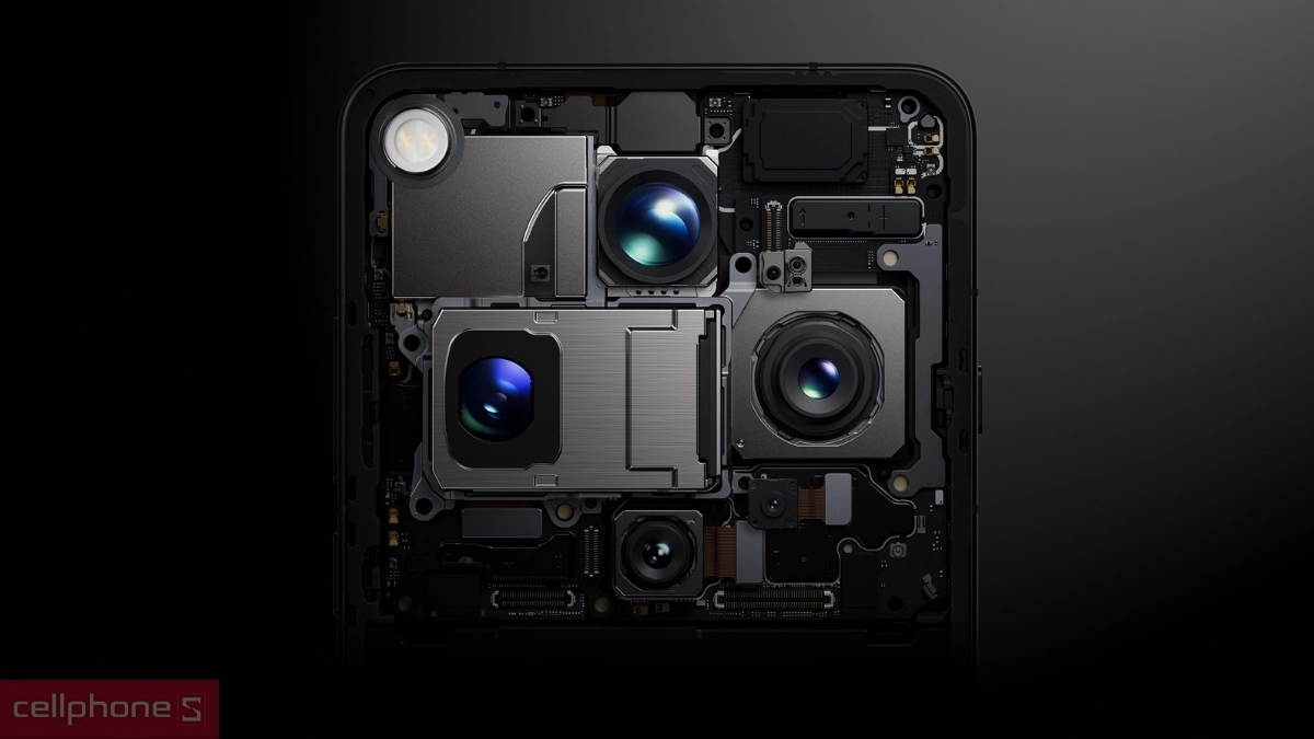 Chi tiết năm cảm biến khác nhau trên hệ thống camera sau OPPO Find X9 Ultra