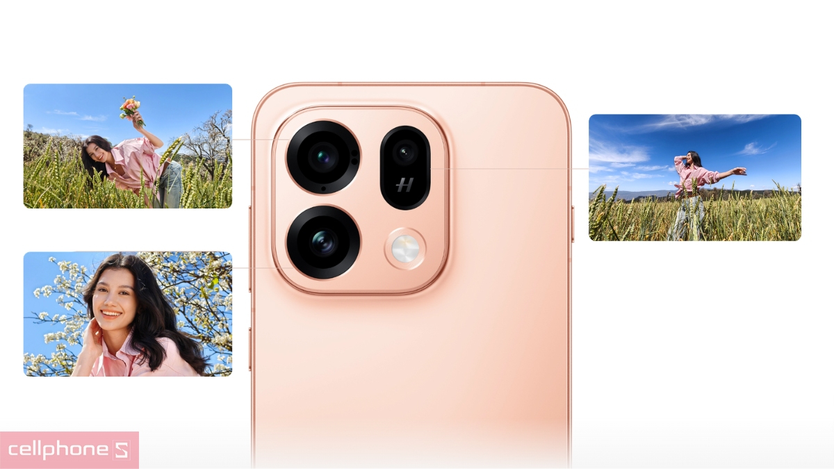 Hệ thống 3 camera Hasselblad 50MP trên OPPO Find X9s mang lại khả năng chụp ảnh chân dung và phong cảnh sắc nét