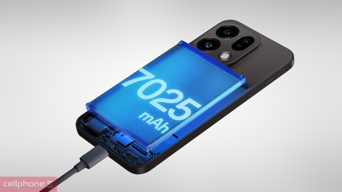 Cấu tạo viên pin Silicon-Carbon 7.025 mAh trên OPPO Find X9s với công nghệ pin mật độ năng lượng cao