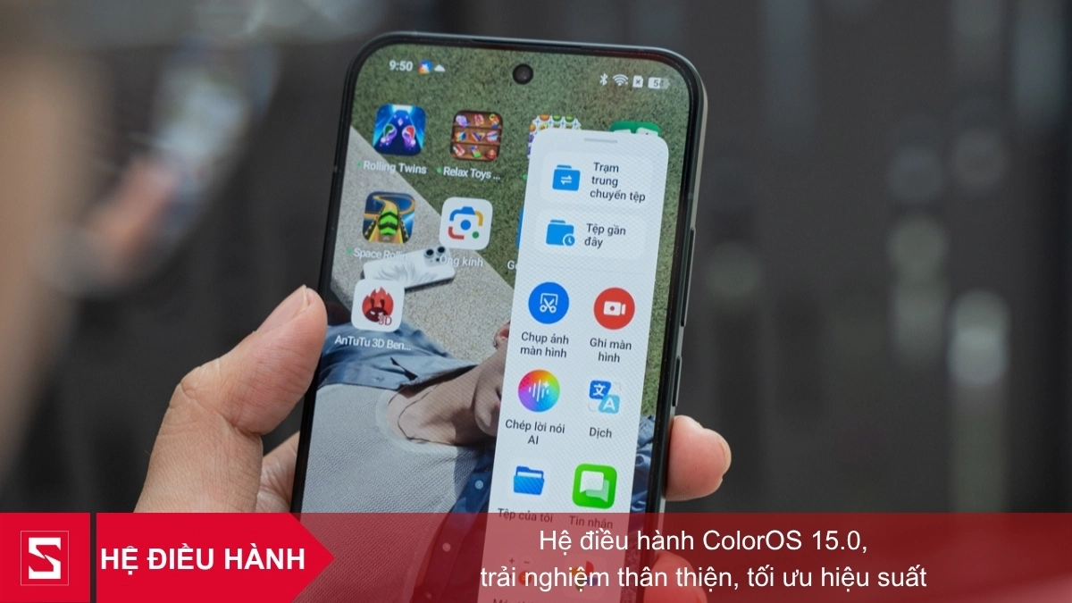 Hệ điều hành ColorOS mới, nhiều tiện ích thông minh