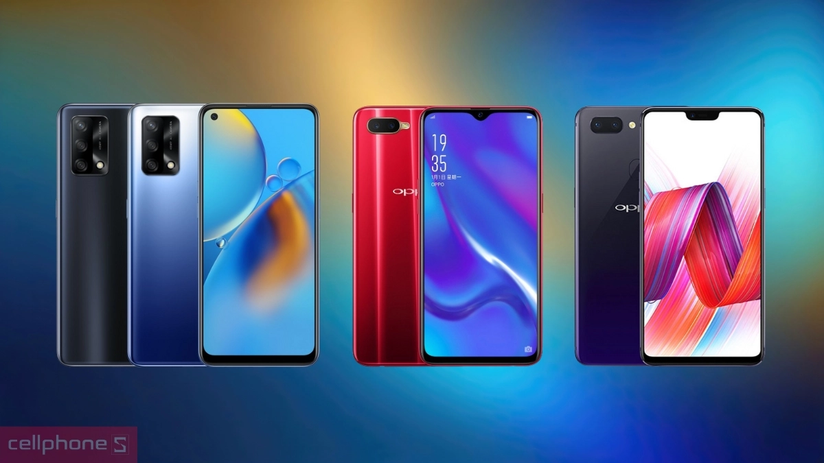 Các dòng điện thoại OPPO K, F, R từng tạo dấu ấn