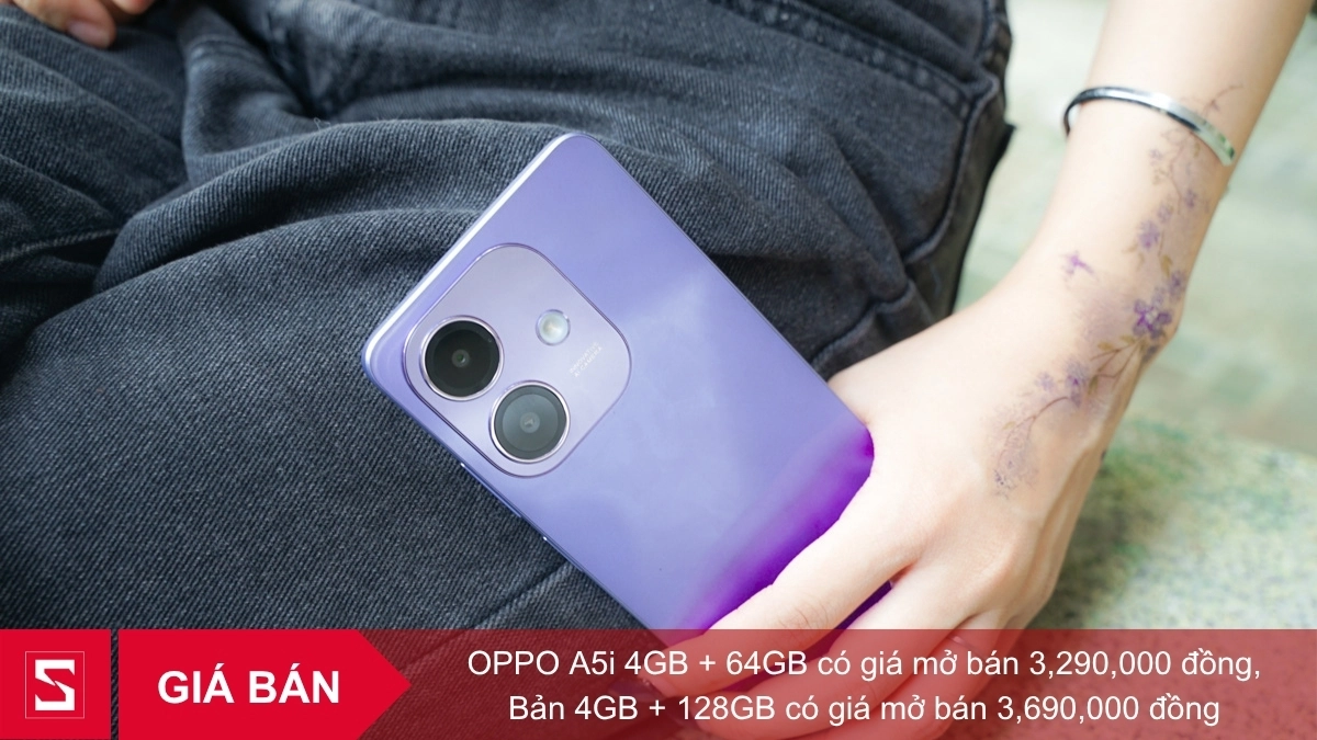 Giá bán của điện thoại OPPO A5i bao nhiêu