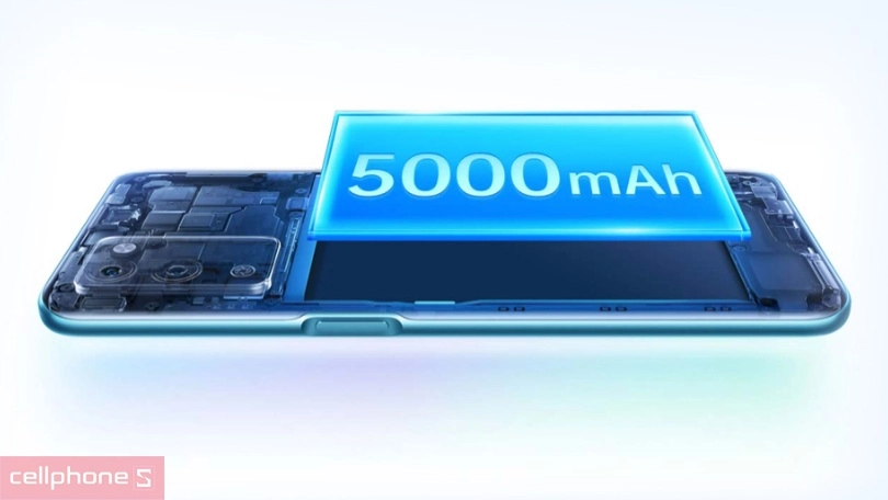 Trải nghiệm cả ngày dài với viên pin 5000mAh, sạc 10W nạp nhanh pin cho OPPO A56