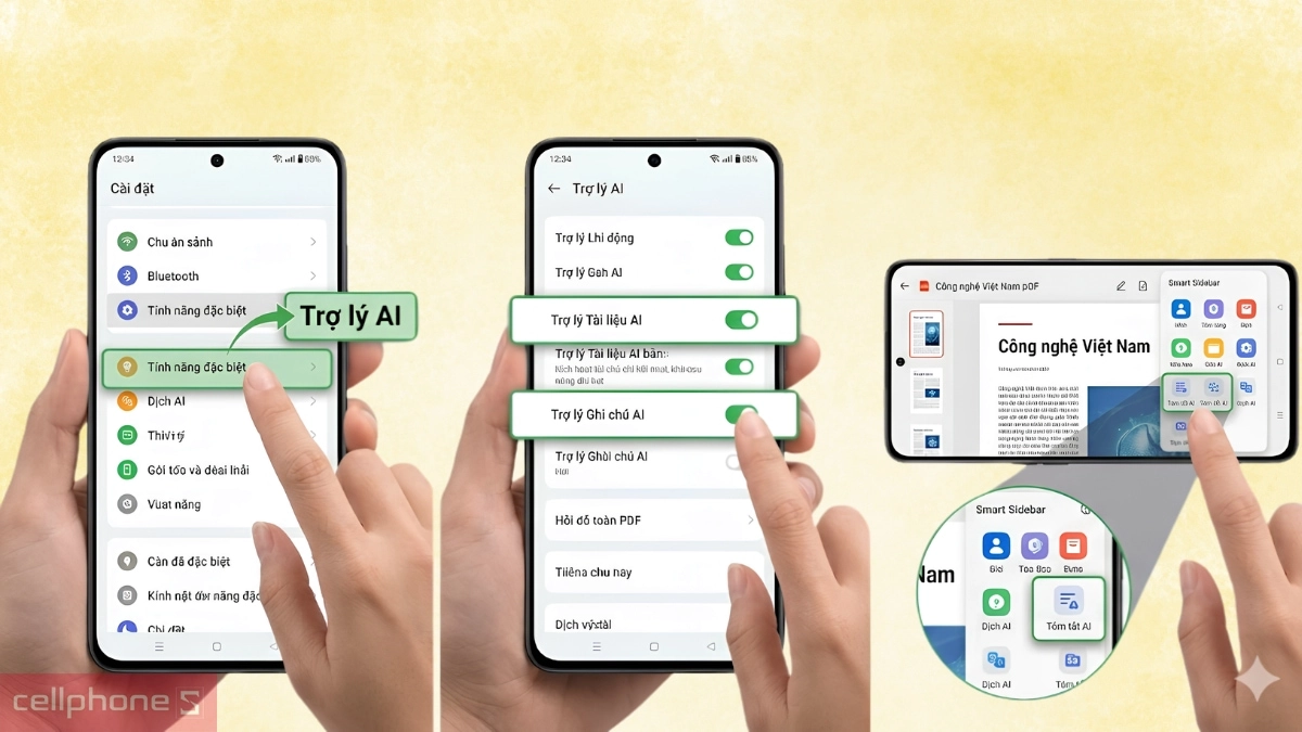 Cách bật trợ lý dịch thuật và tóm tắt văn bản bằng AI trên OPPO A6 Pro