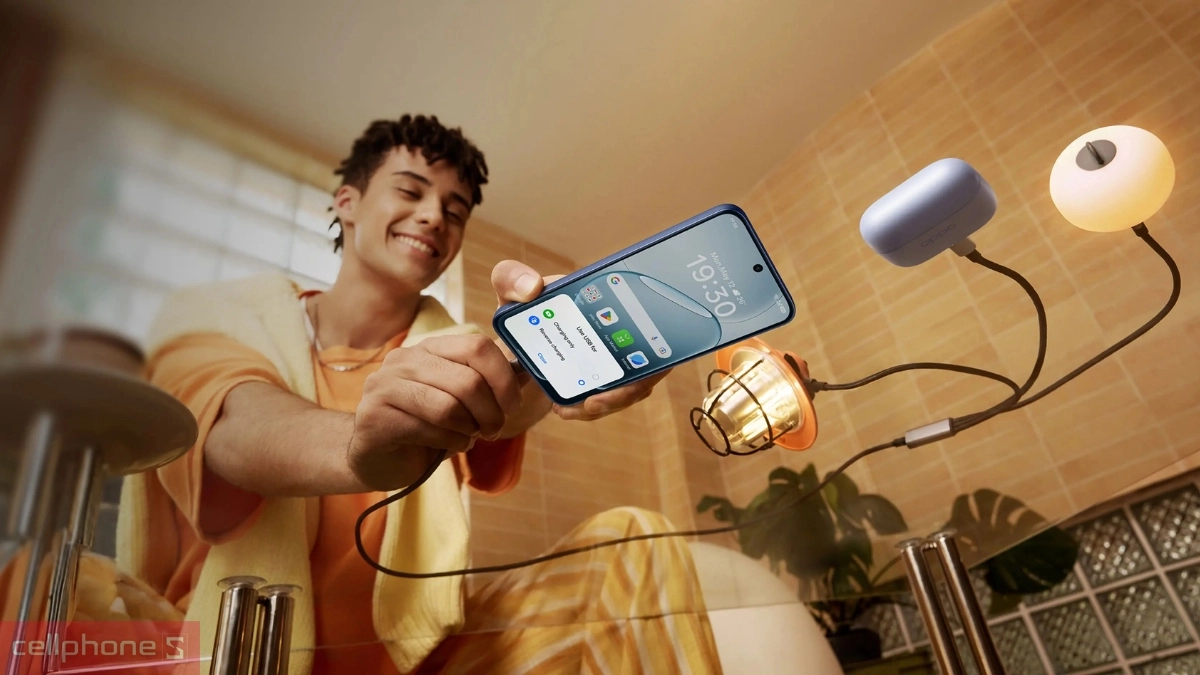 Cách bật tính năng sạc ngược cho thiết bị khác trên OPPO A6 Pro