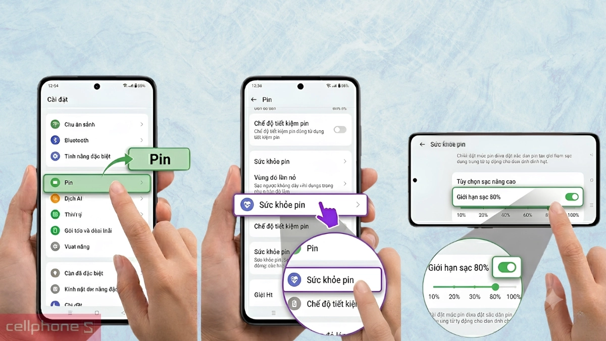 Cách cài đặt giới hạn sạc 80% để bảo vệ tuổi thọ pin trên OPPO A6 Pro