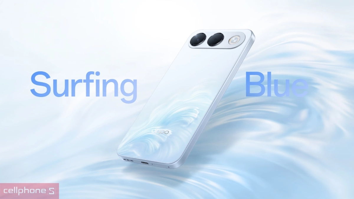 OPPO A7 Pro 5G có mặt lưng gợn sóng 3D cùng ColorOS 16