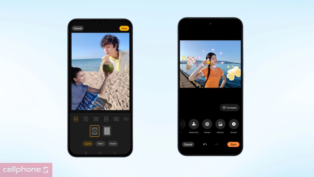 OPPO A7 Pro 5G hỗ trợ AI Popout và AI Remix Collage sáng tạo