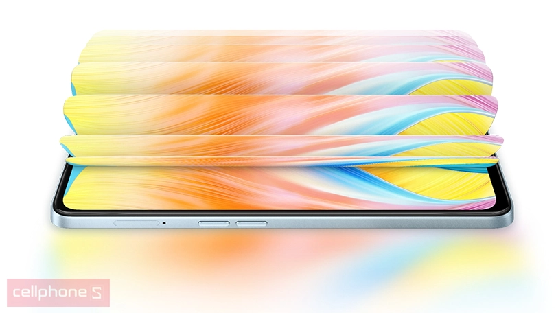 Màn mình OPPO A98 5G có tần số quét lên tới 120Hz Màn mình OPPO A98 5G có tần số quét lên tới 120Hz