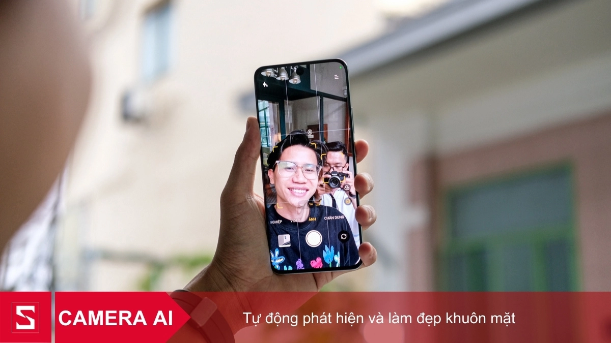 Camera AI trên Reno 12 tự động chỉnh sửa gương mặt