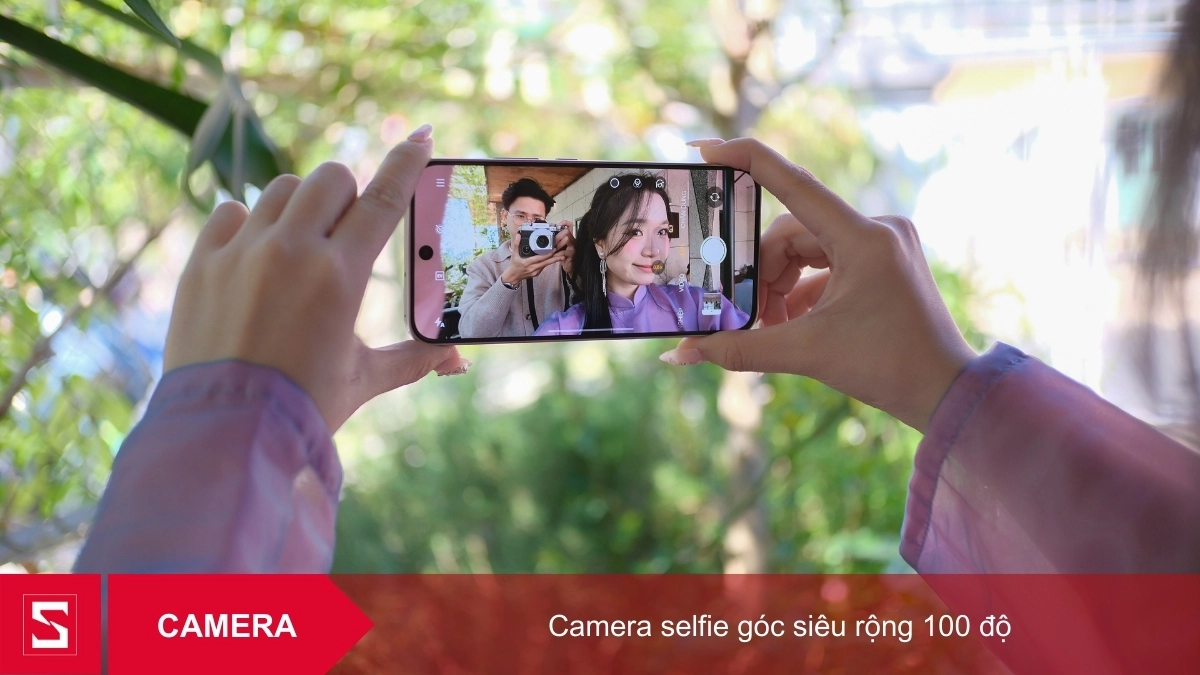 OPPO Reno15 F trang bị ống kính có góc nhìn siêu rộng với góc nhìn lên tới 100 độ