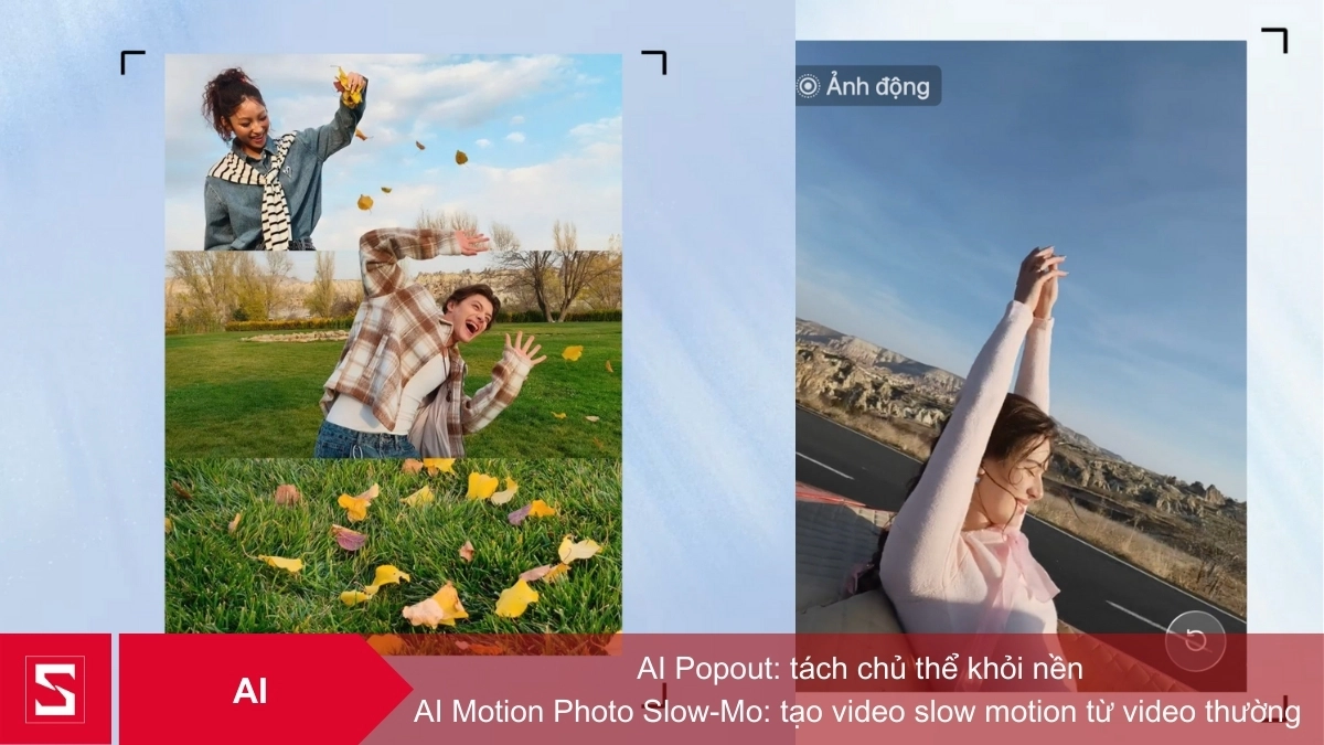 Tính năng AI Popout trên OPPO Reno15 F giúp tách chủ thể khỏi nền thông minh và nhanh gọn chỉ với thao tác chạm giữ trên màn hình