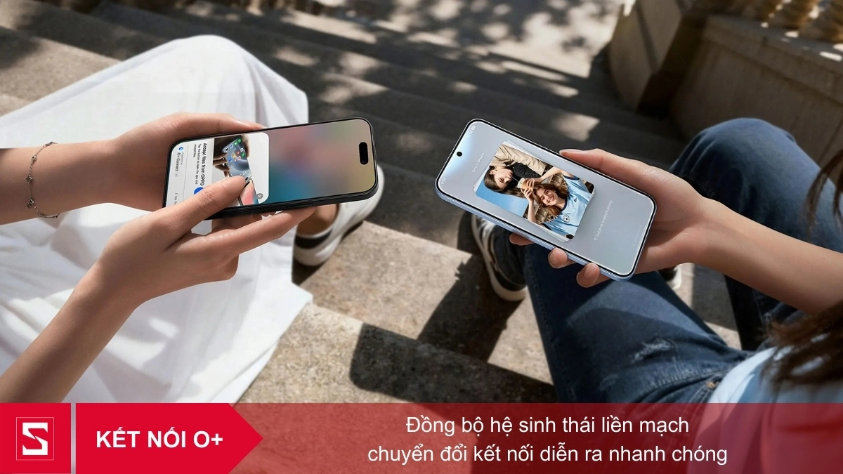 Công nghệ O+ trên OPPO Reno15 F 5G tạo ra sự liên kết chặt chẽ giữa điện thoại và thiết bị khác trong hệ sinh thái OPPO Công nghệ O+ trên OPPO Reno15 F 5G tạo ra sự liên kết chặt chẽ giữa điện thoại và thiết bị khác trong hệ sinh thái OPPO