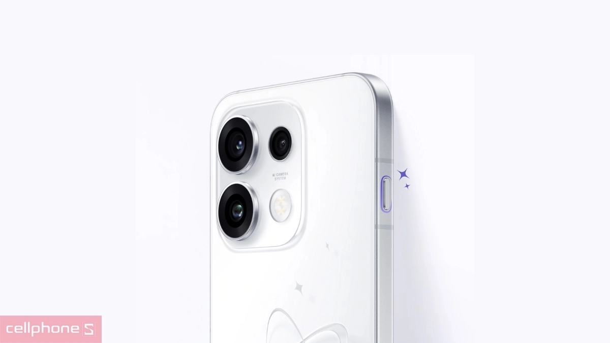 Nút OPPO AI Snap Key trên điện thoại OPPO Reno16 F