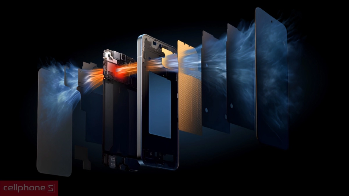 OPPO Reno14 5G tản nhiệt hiệu quả nhờ công nghệ Nano AI tiên tiến