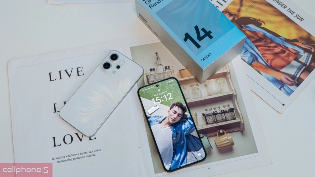 OPPO Reno14 5G nổi bật với mặt sau họa tiết mới lạ