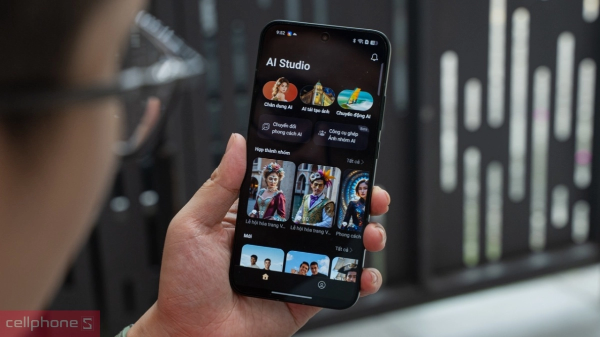 OPPO Reno14 5G sở hữu không gian hiển thị rộng và sắc nét