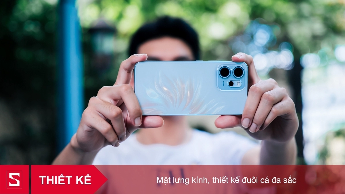 OPPO Reno14 F có thiết kế thời thượng với cụm camera tròn hiện đại