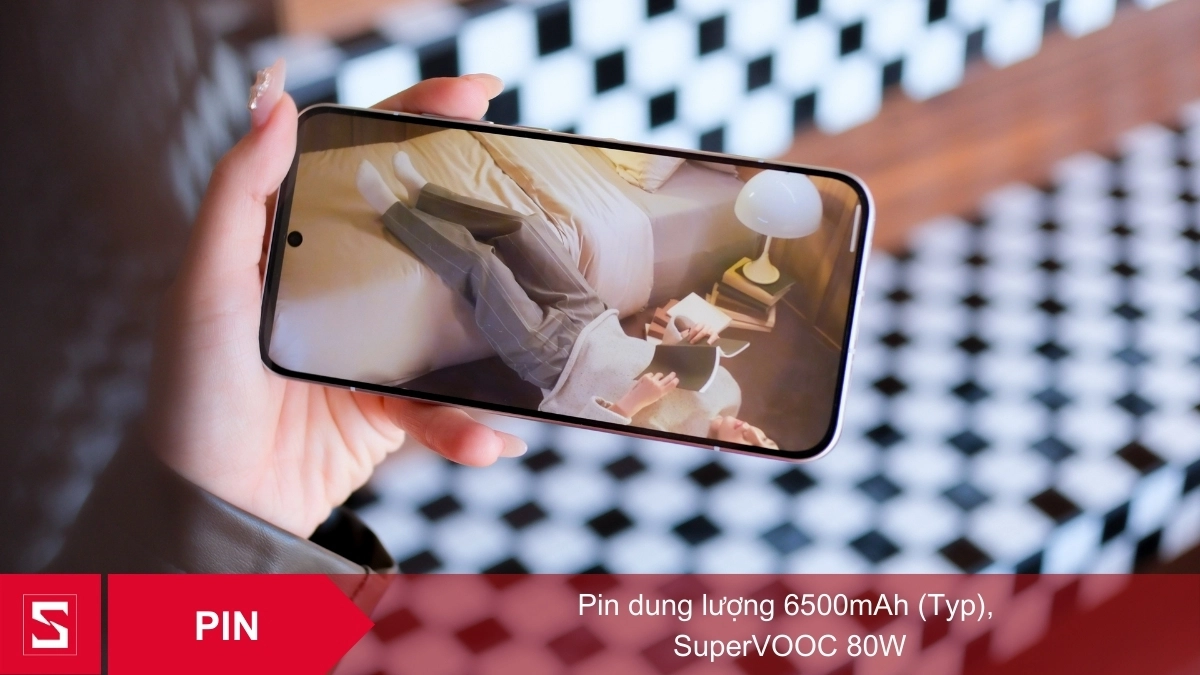 OPPO Reno 15 5G có dung lượng 6200mAh cho thời gian sử dụng dài 