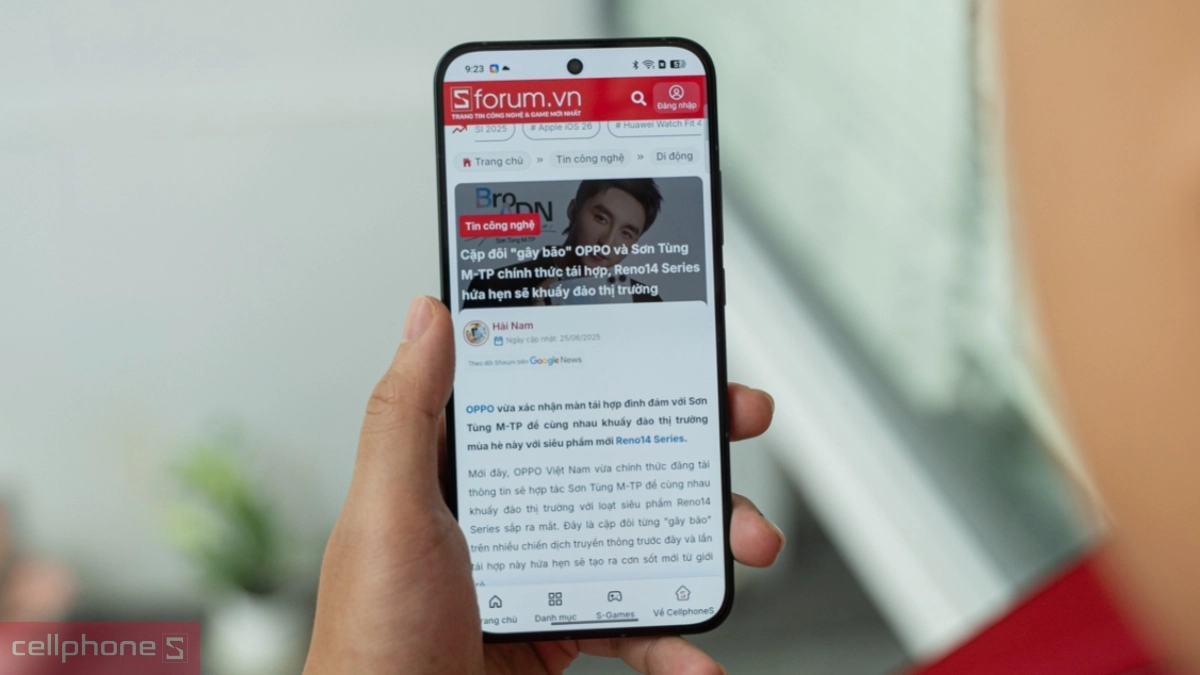 Kết nối trên OPPO Reno14