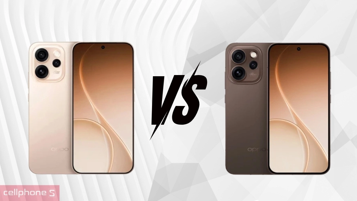 So sánh OPPO Reno15 F với Reno15