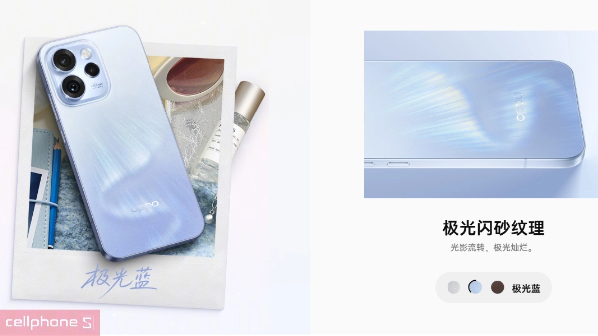 Thiết kế mặt lưng OPPO Reno15 F