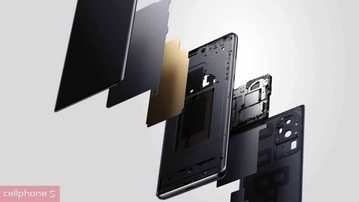 OPPO Reno10 Pro Plus+ sử dụng hệ thống tản nhiệt siêu dẫn than chì