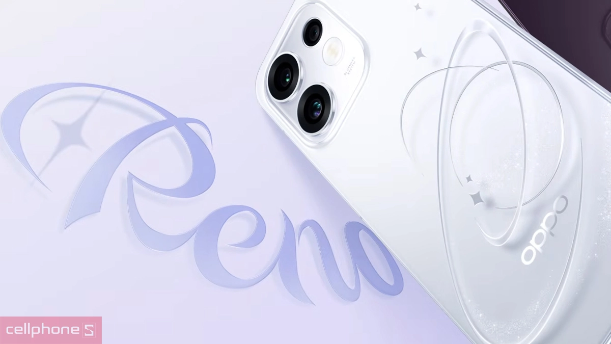 Thiết kế mặt lưng màu tím nhạt của điện thoại OPPO Reno 16F ra mắt tại Việt Nam Thiết kế mặt lưng màu tím nhạt của điện thoại OPPO Reno 16F ra mắt tại Việt Nam