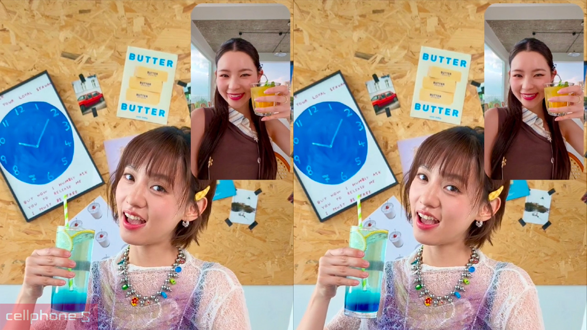 Hai bạn nữ sáng tạo nội dung vlog ẩm thực với chế độ quay phim hai màn hình của OPPO Reno 16 F Hai bạn nữ sáng tạo nội dung vlog ẩm thực với chế độ quay phim hai màn hình của OPPO Reno 16 F