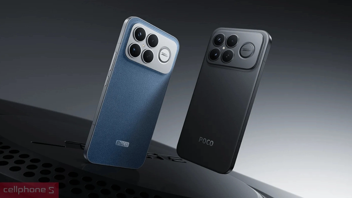 Thiết kế hiện đại, cảm biến vân tay nhạy bén của điện thoại Xiaomi Poco F8 Ultra