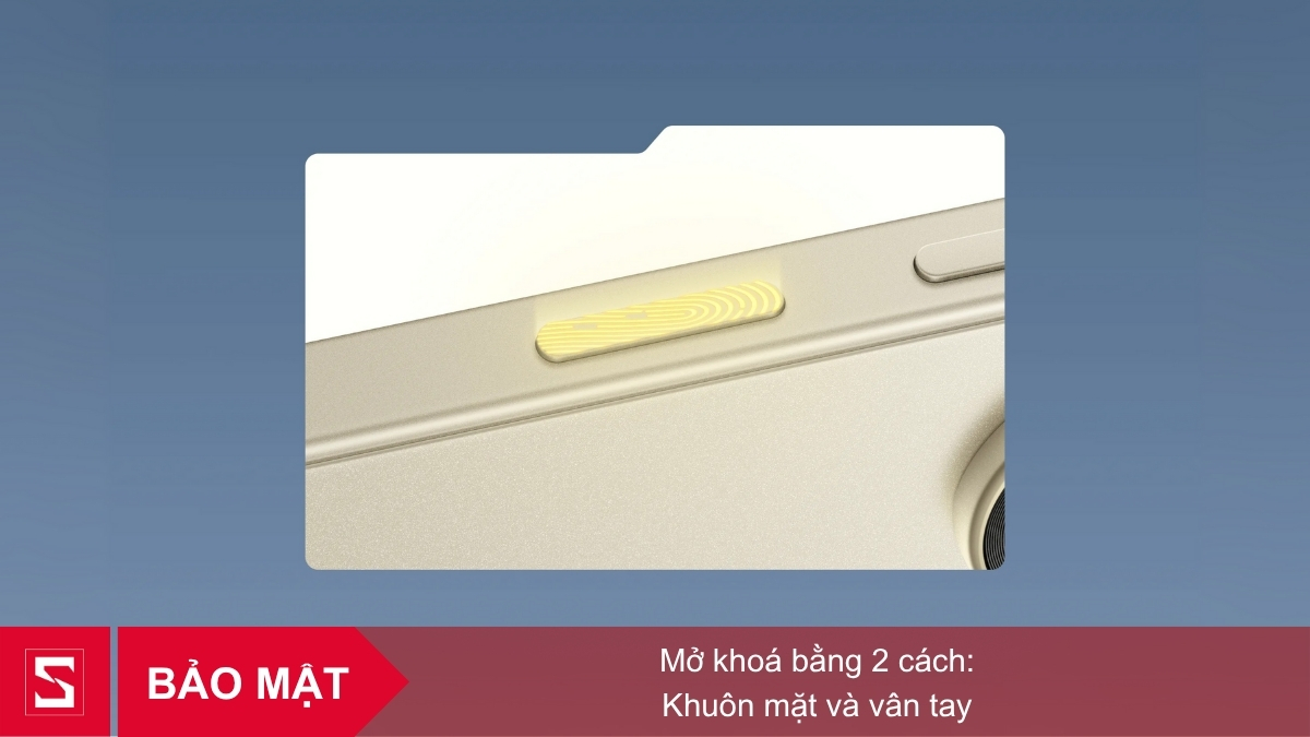 Mở khóa an toàn với xác thực vân tay và khuôn mặt