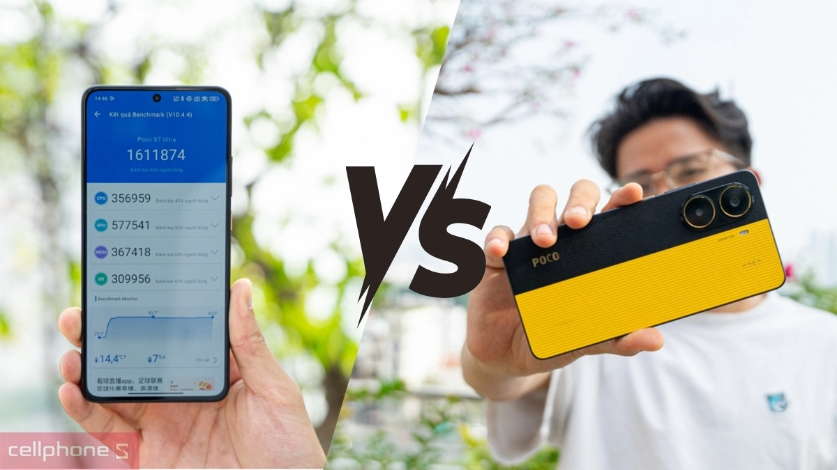 So sánh Xiaomi POCO X8 Pro MAX và Xiaomi POCO X7 Pro