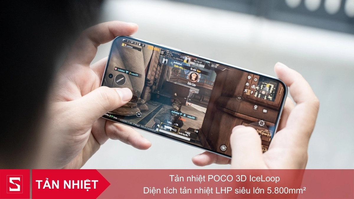 POCO X8 Pro MAX tích hợp hệ thống tản nhiệt 3D