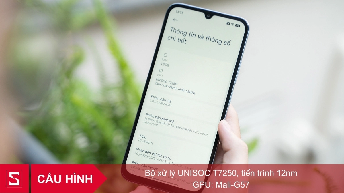 Cấu hình điện thoại Xiaomi Redmi A7 Pro