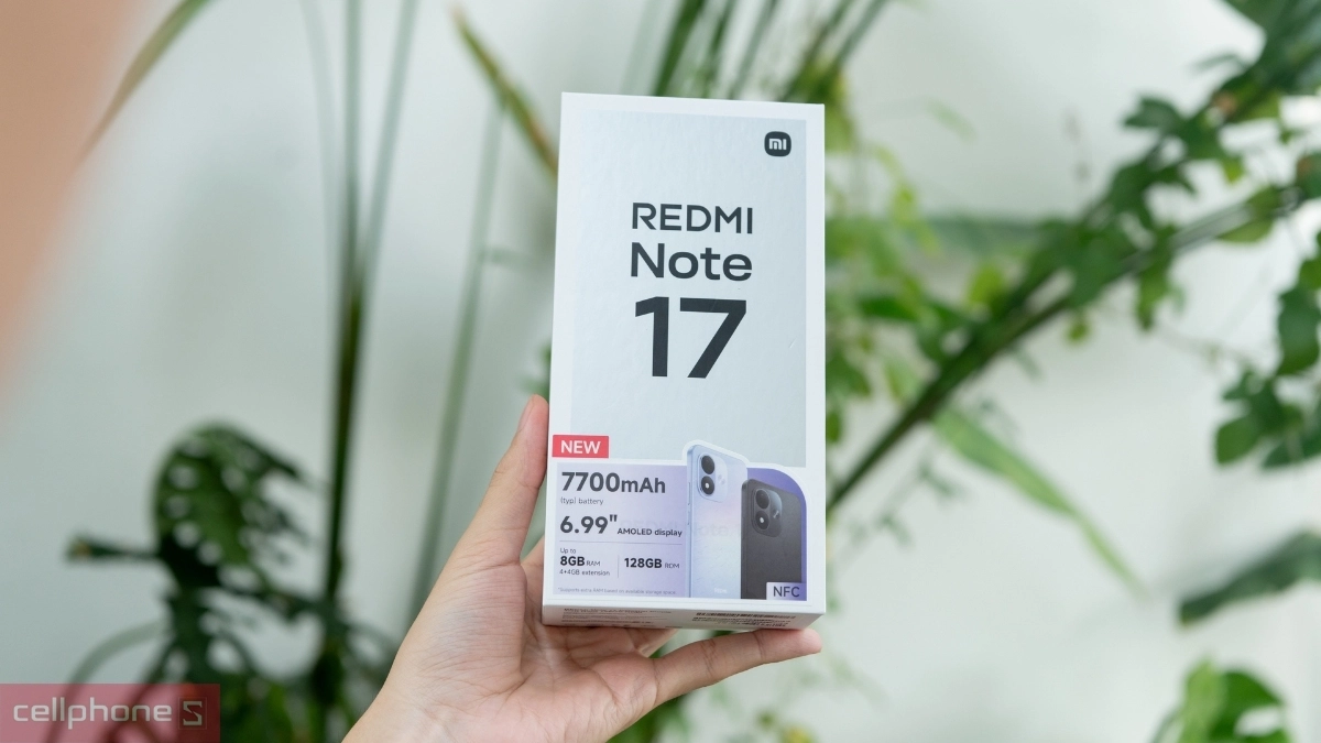 Cấu hình điện thoại Xiaomi Redmi Note 17